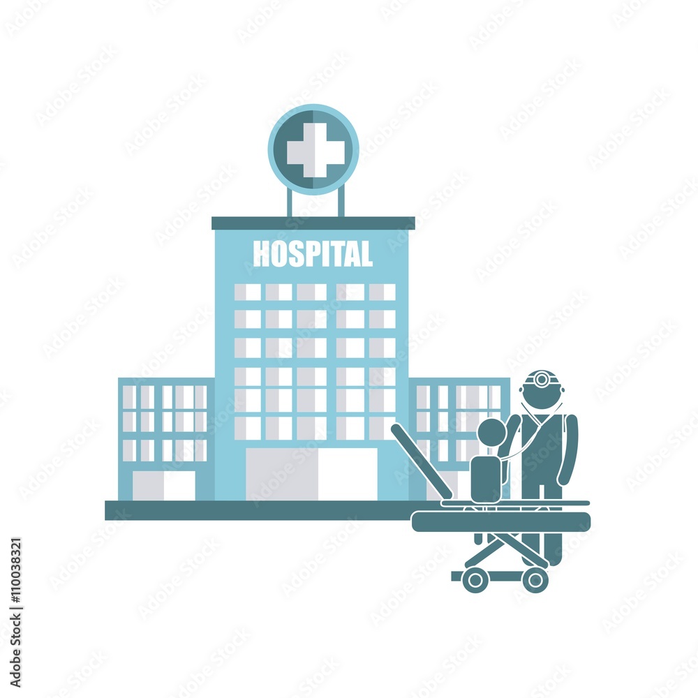 Fototapeta premium hospital icon design