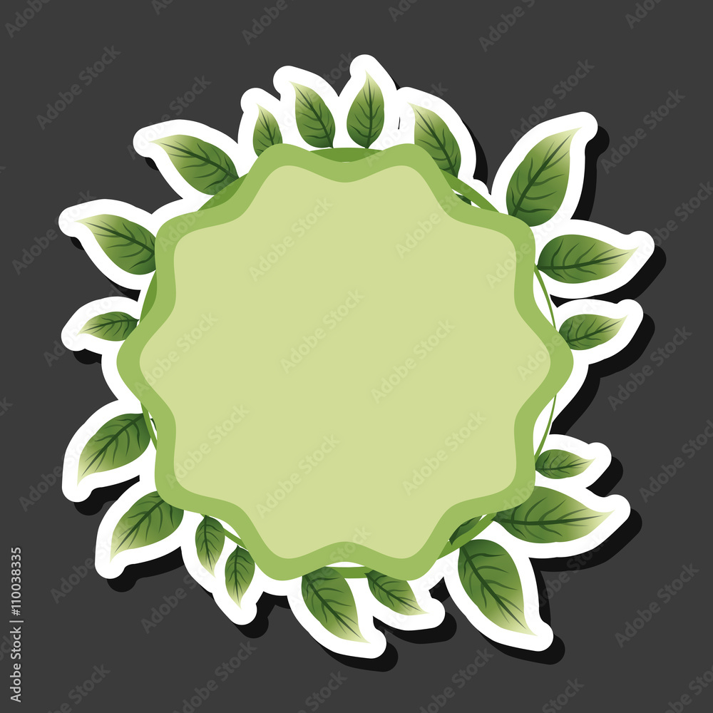 Tropical leaves design. leaf icon. natural concept, vector illustration Tropical leaves design. leaf icon. natural concept, vector illustration