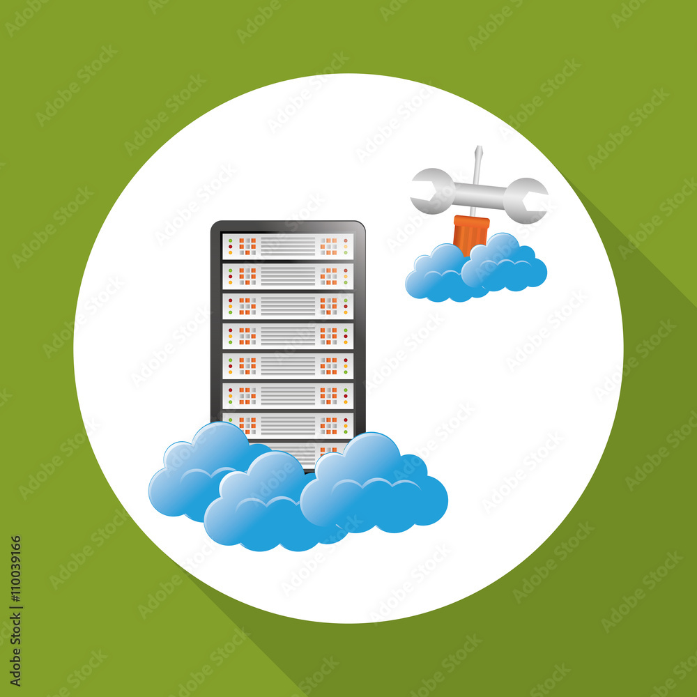 Data center. cloud computing. technology concept Data center. cloud computing. technology concept