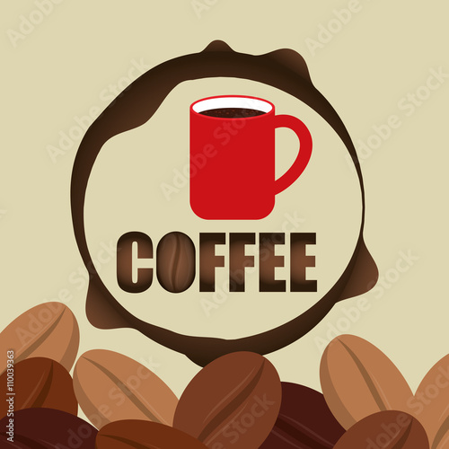 Coffee design. breakfast conceptl. white background