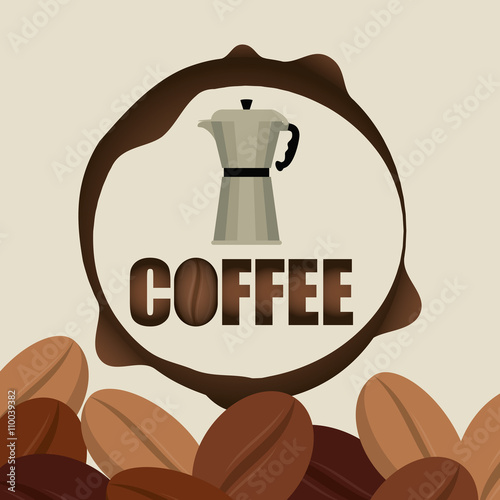 Coffee design. breakfast conceptl. white background