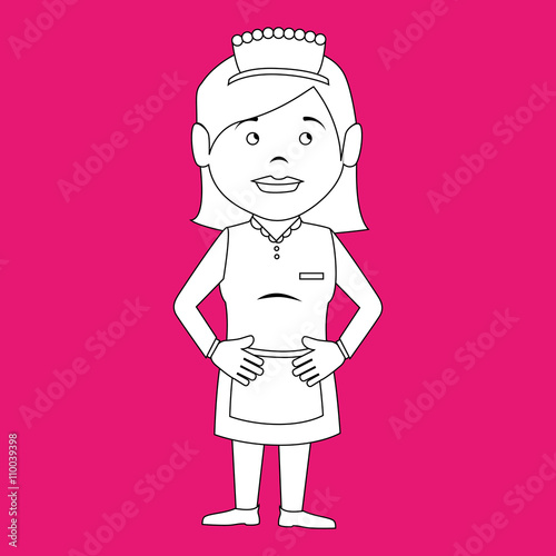 housekeeper woman design 