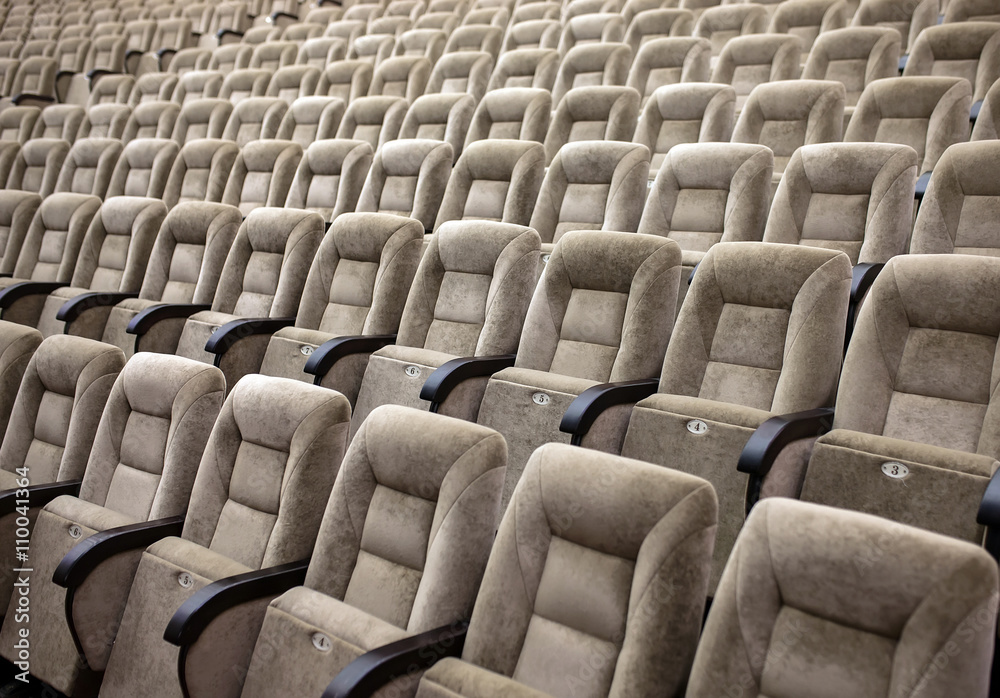 Empty comfortable seats in theater, cinema Empty comfortable seats in theater, cinema