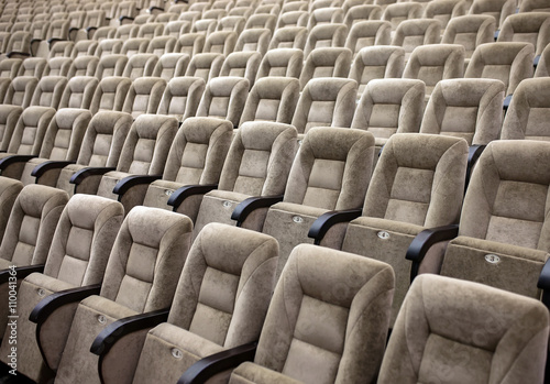 Empty comfortable seats in theater  cinema