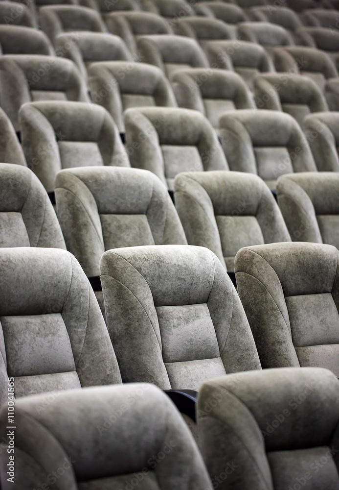 Obraz premium Empty comfortable seats in theater, cinema