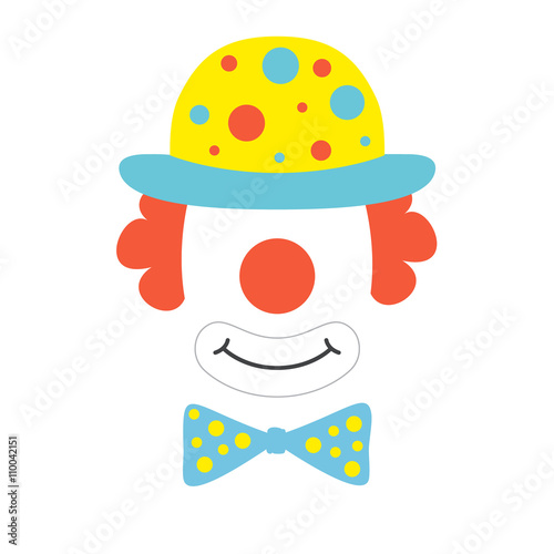 Clown props face photo