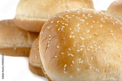 burger buns closed up