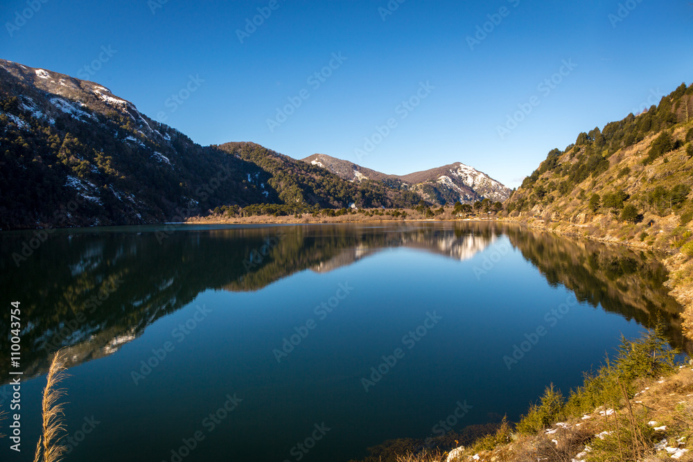 Beautiful lake scenario in southern Chile, Pucon area.