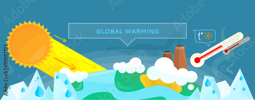 Ecology Banner Concept Global Warming