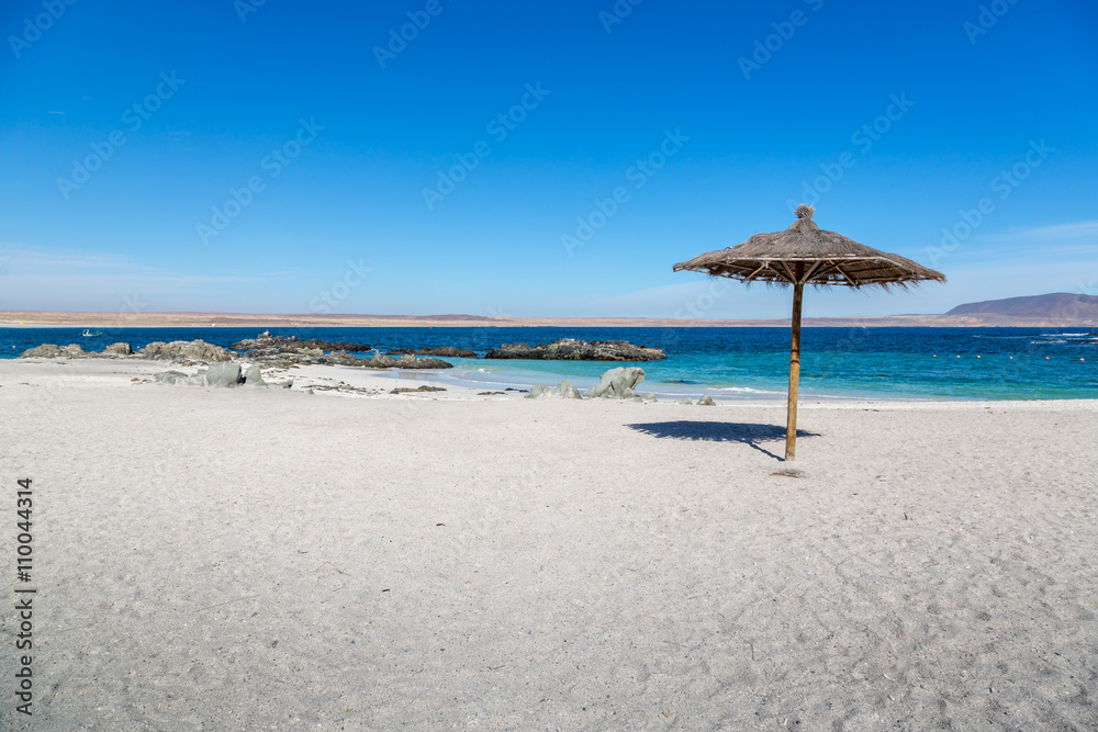 Bahia Inglesa, Chile - July 14th 2014 - Amazing beach scenario in Bahia Inglesa in northern Chile. 