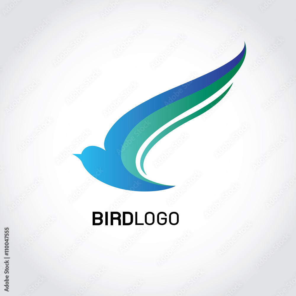 Bird icon logo. Vector illustration for your design. Bird icon logo. Vector illustration for your design.