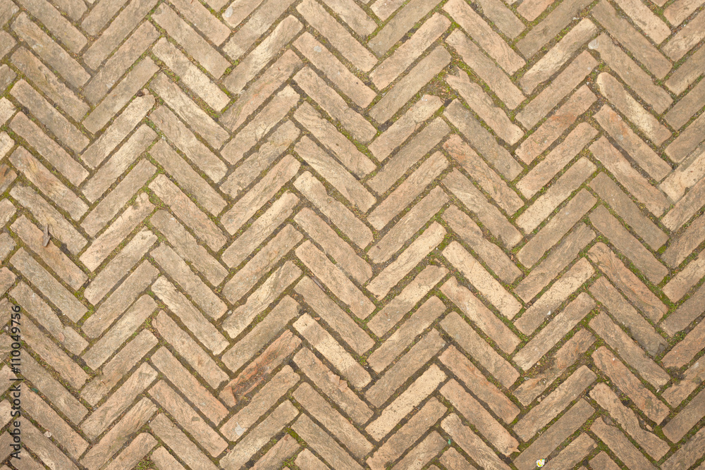 Naklejka premium Detail of a sidewalk surface from the Burano island in Venice, italy