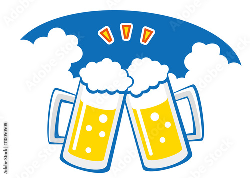 夏だぜ　生ビールで乾杯