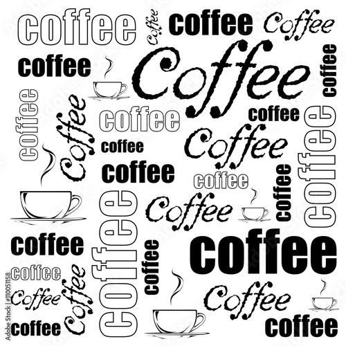 Vector coffee background