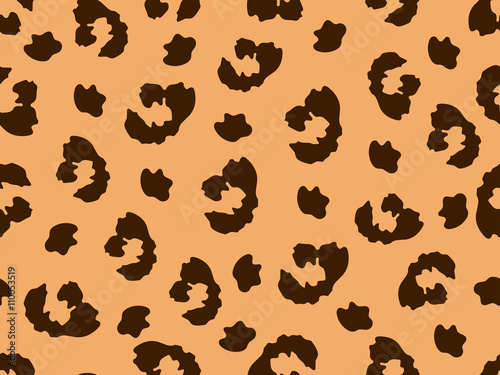 Leopard seamless pattern.Leopard skin. Vector background.