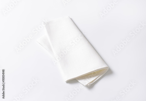 White fabric napkin