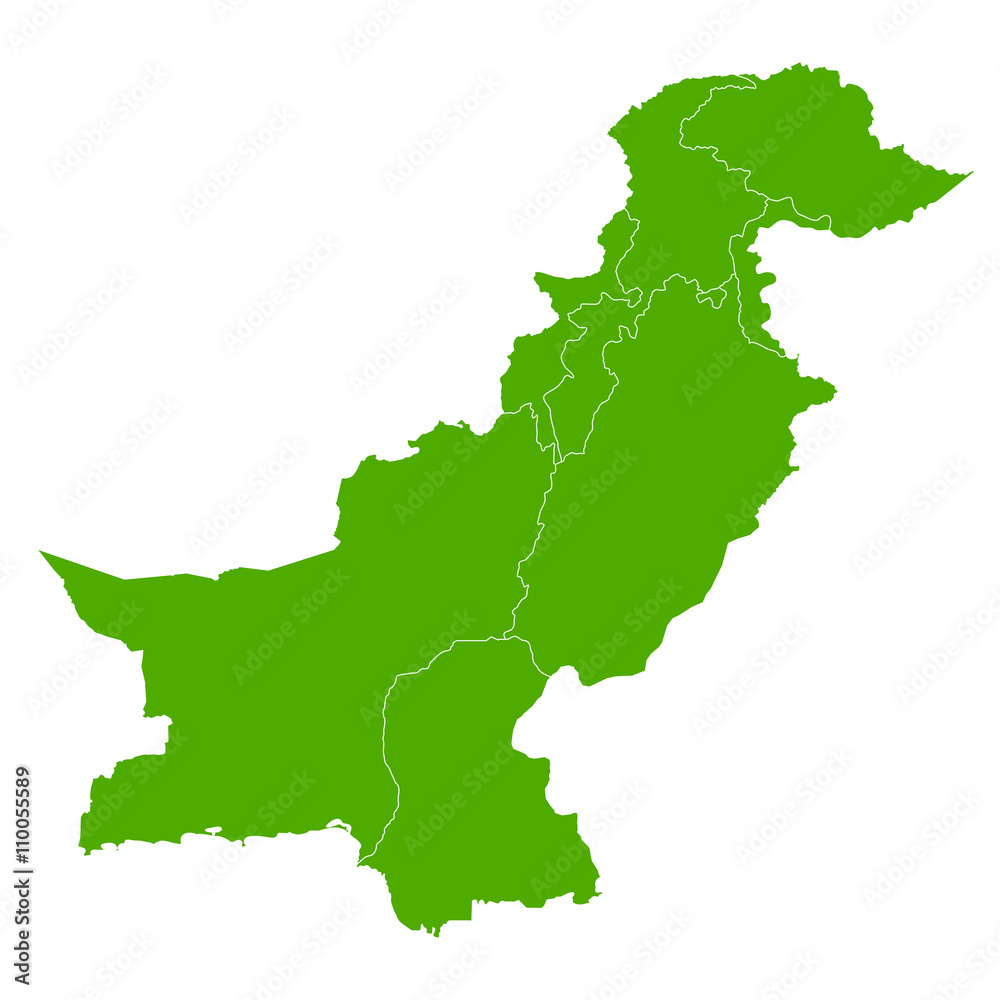 パキスタン　地図　国　アイコン