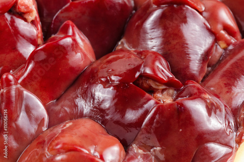 Raw chicken liver macro