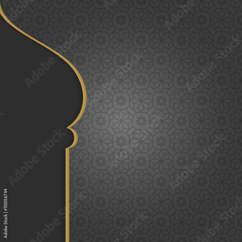 Black Arabian Islamic background