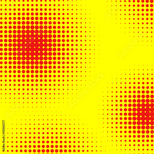 Abstract Creative concept vector comics pop art style blank layout template with clouds beams and isolated dots pattern on background. For Web and Mobile Applications, illustration template design