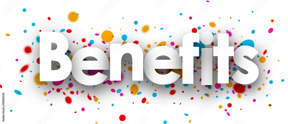 Benefits paper card. Benefits paper card.