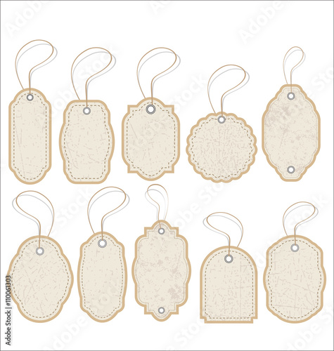 Vintage Style Sale Tags Design