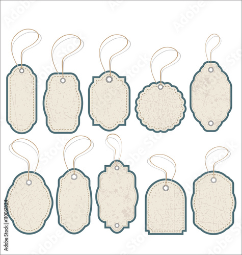 Vintage Style Sale Tags Design