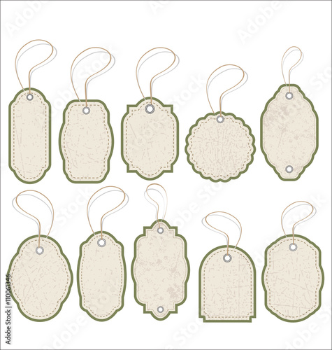 Vintage Style Sale Tags Design