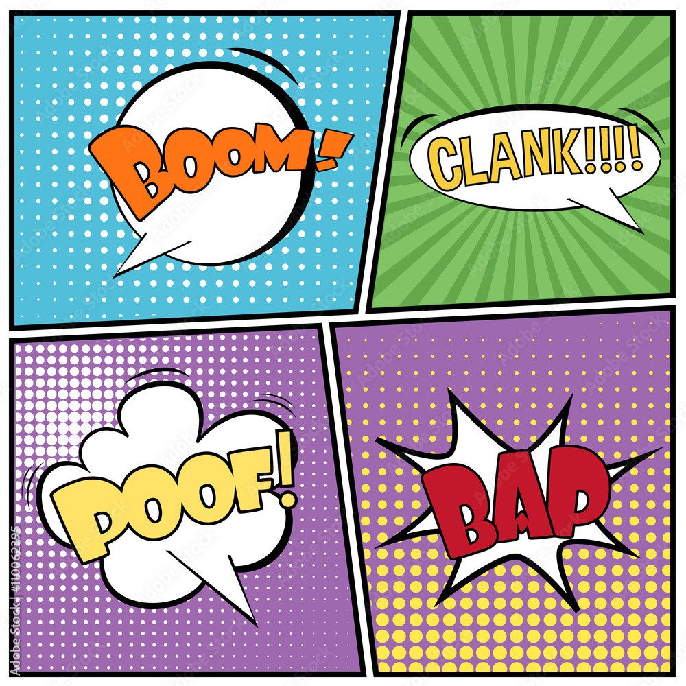 Abstract Creative concept vector comics pop art style blank layout template with clouds beams and isolated dots pattern on background. For Web and Mobile Applications, illustration template design Abstract Creative concept vector comics pop art style blank layout template with clouds beams and isolated dots pattern on background. For Web and Mobile Applications, illustration template design