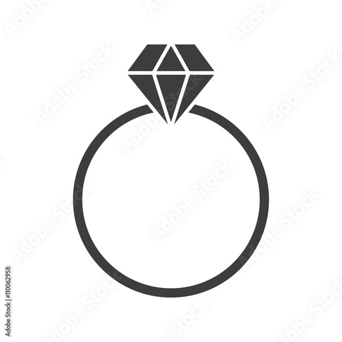 ring with diamond icon