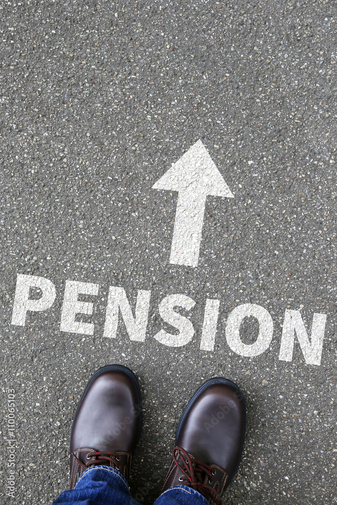 Fototapeta premium Pension retirement business concept