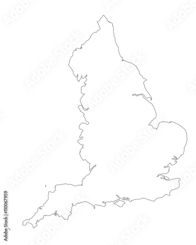 Karte von England