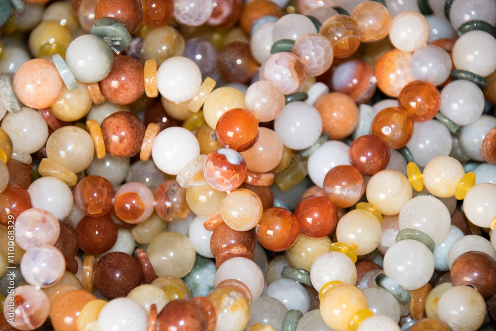 Close up Collage of a variety of beads for Bracelet Close up Collage of a variety of beads for Bracelet