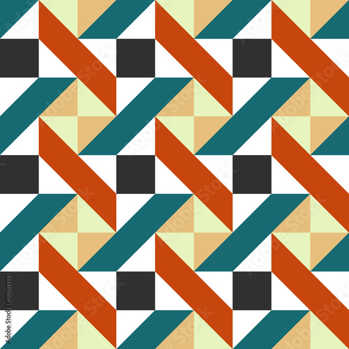 Vintage retro ceramic tile