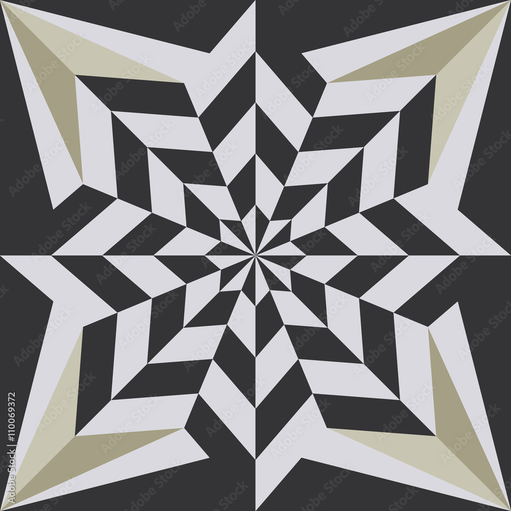 Fototapeta premium Vintage retro ceramic tile