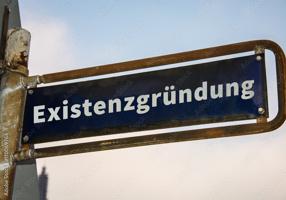 Obraz premium Schild 47 - Existenzgründung