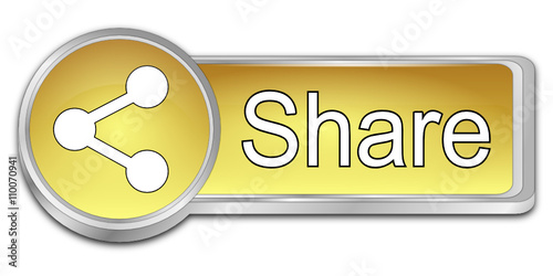 Share Button - 3D illustration