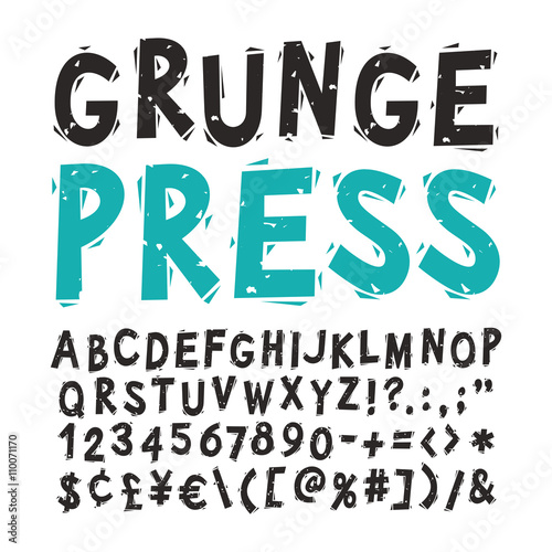 Vintage Press Font Black