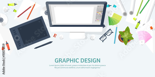 Graphic web design. Drawing and painting. Development. Illustration, sketching, freelance. User interface. UI. Computer, laptop.