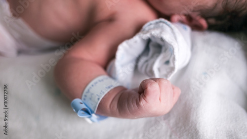 New born baby in hospital