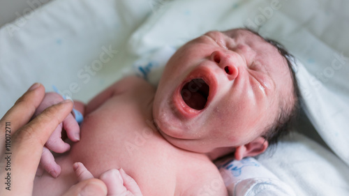 New born baby in hospital