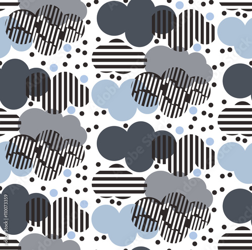 Seamless pattern with rain