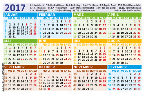 Taschenkalender 2017