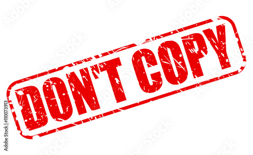 DON'T COPY red stamp text