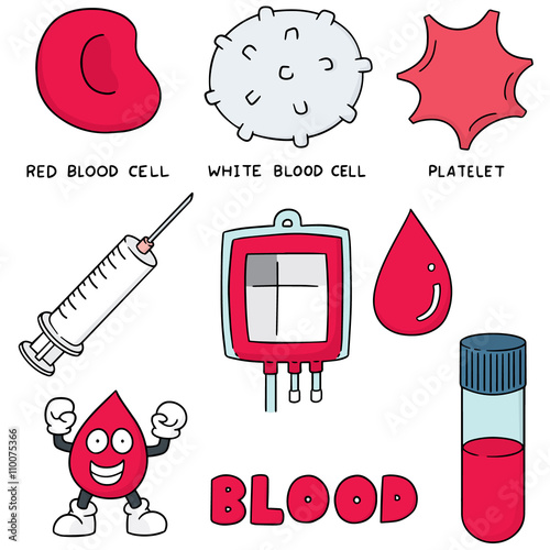 vector set of blood