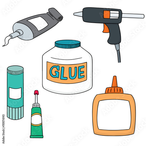 vector set of glue