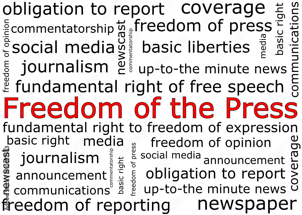 Freedom of the Press wordcloud