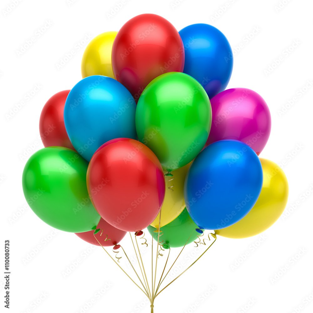 Colorful balloons - obrazy, fototapety, plakaty 