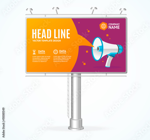 Billboard Concept. Vector