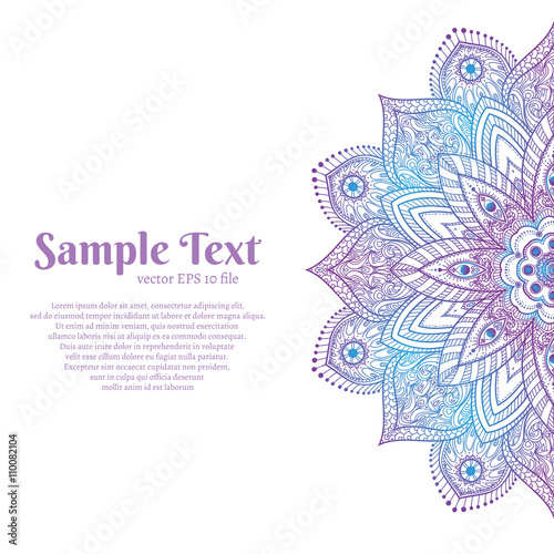 Mandala vector illustration.